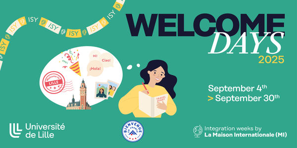 Welcome days 2025 du 4 au 30 septembre 2025